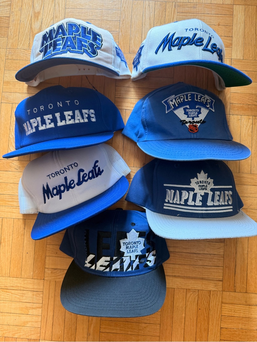 Toronto Maple Leafs Blue and White Snapback Hat - Official Team Cap